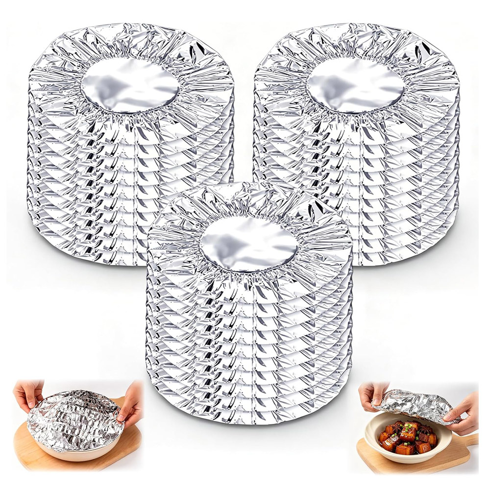 Meal Prep Bowl - Coperchi Riutilizzabili in Alluminio per Alimenti,